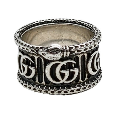 GUCCI グッチ ダブルG スネーク マーモント リング シルバー GUCCI グッチ ダブルG スネーク マーモント リング シルバー
