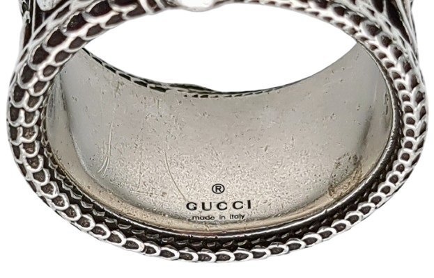 GUCCI グッチ ダブルG スネーク マーモント リング シルバー GUCCI グッチ ダブルG スネーク マーモント リング シルバー