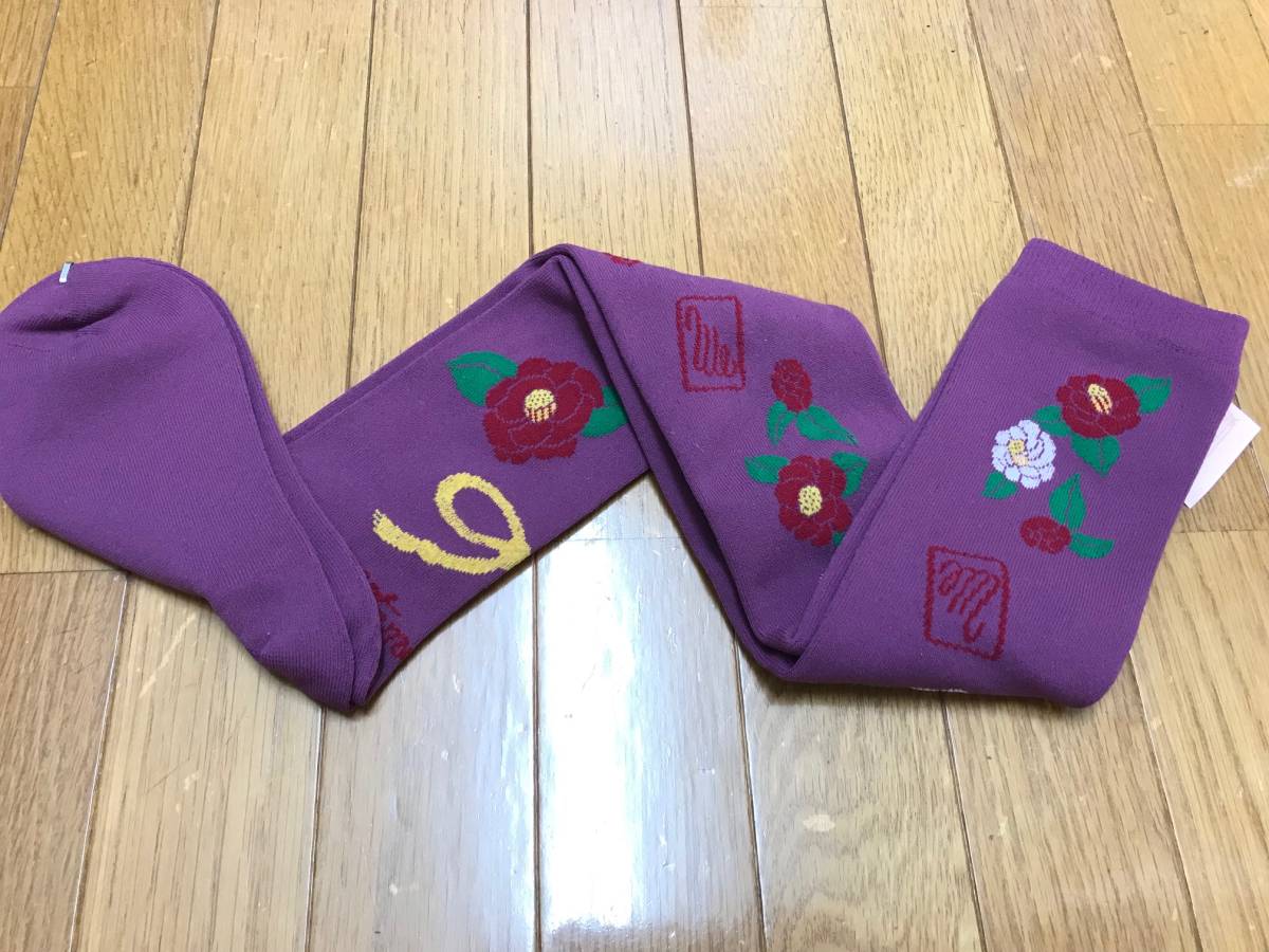 * metamorphose is squid la small block over knee * peace pattern camellia socks socks purple series 