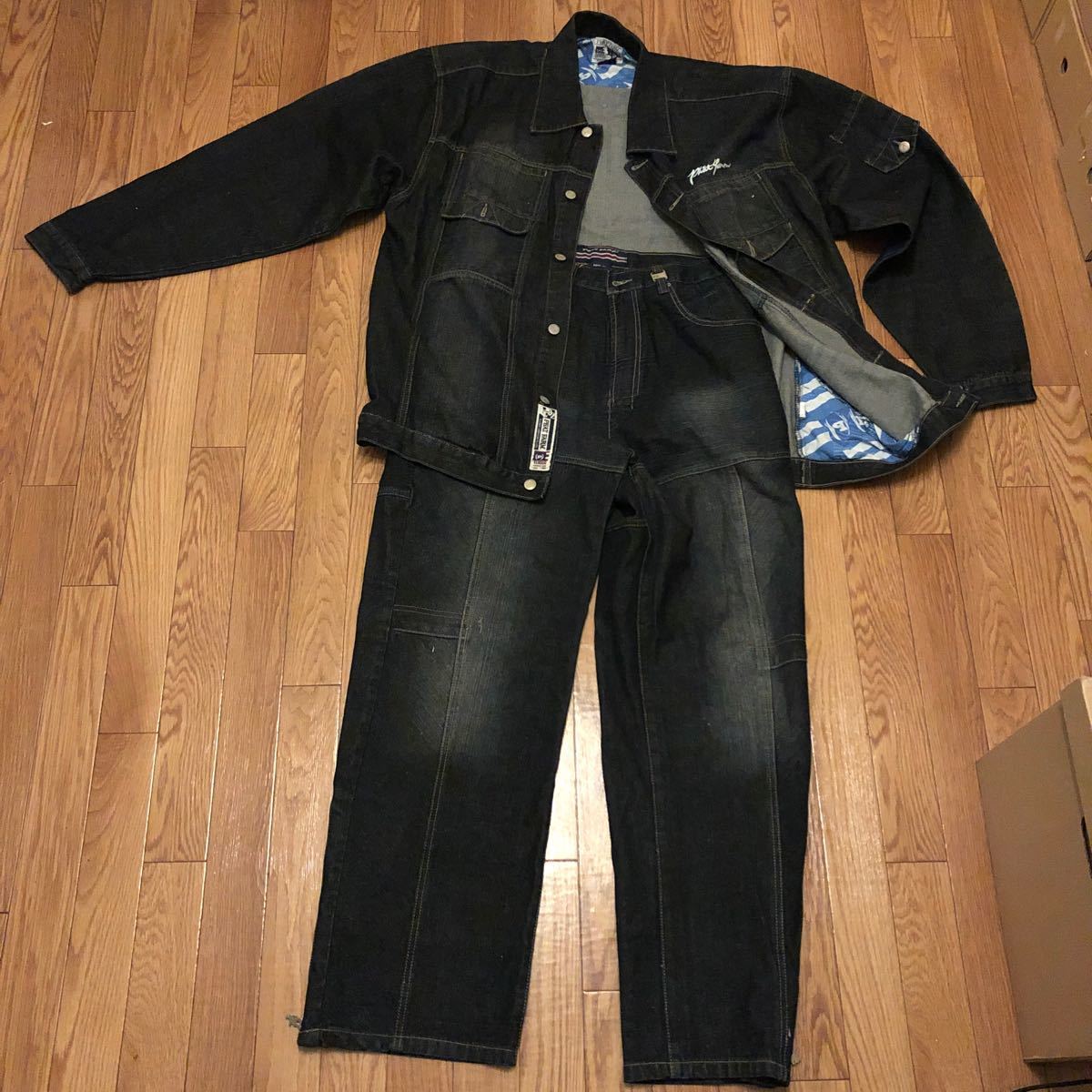 PHAT FARM ファットファーム デニム上下 XL ジャケット ジーンズ PHAT FARM ファットファーム デニム上下 XL ジャケット ジーンズ