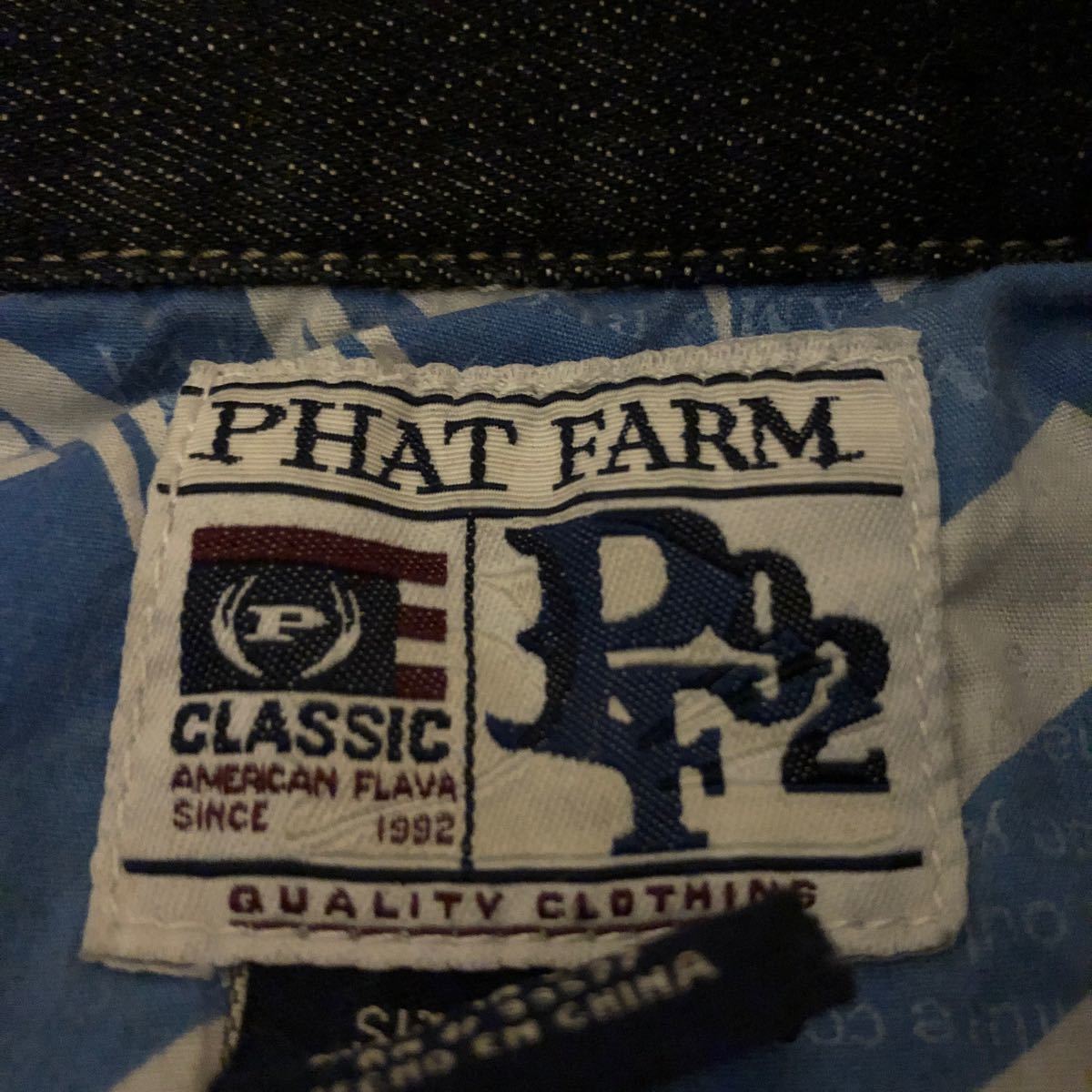 PHAT FARM ファットファーム デニム上下 XL ジャケット ジーンズ PHAT FARM ファットファーム デニム上下 XL ジャケット ジーンズ