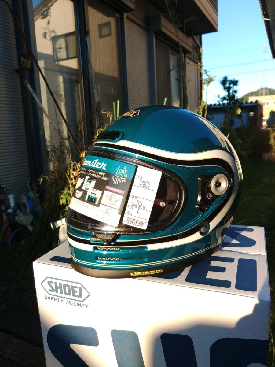 SHOEI Glamster BIVOUAC グラムスター ビバーク TC-2 BLUE/WHITE SHOEI Glamster BIVOUAC グラムスター ビバーク TC-2 BLUE/WHITE