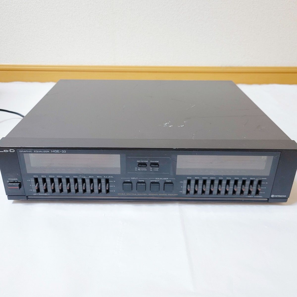 音出し確認済】HITACHI Lo-D グラフィックイコライザー HGE-22 音出し確認済】HITACHI Lo-D グラフィックイコライザー HGE-22