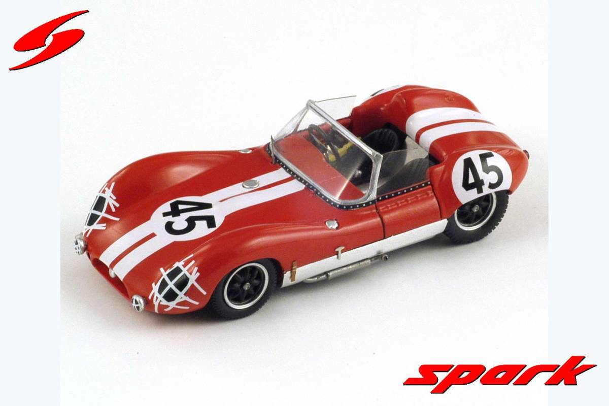 スーパーセール期間限定 ■スパークモデル 1/43 1960 ローラ Mk1 #45 ルマン24h レーシングカー