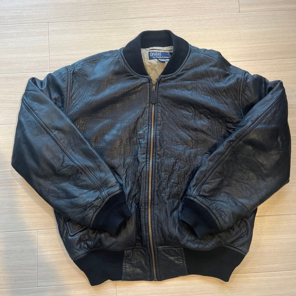 超美品 90s Polo by Ralph Lauren レザージャケット ボンバー 超美品 90s Polo by Ralph Lauren レザージャケット ボンバー