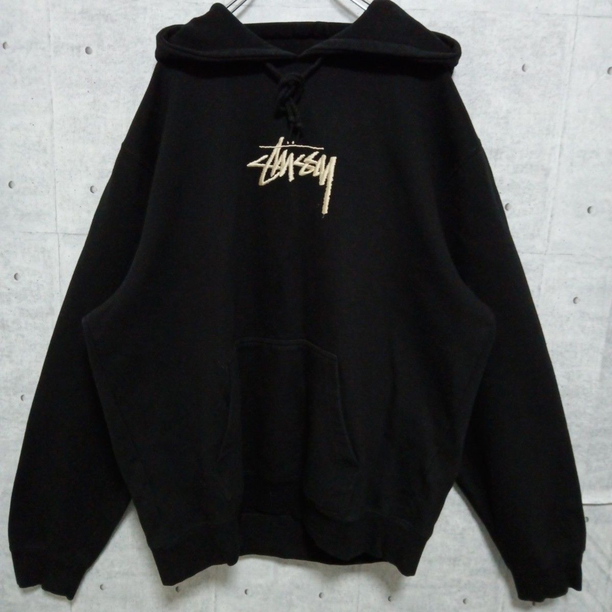 STUSSY ステューシー パーカー 黒系 S 3300125M0048 STUSSY ステューシー パーカー 黒 センターロゴ 刺繍 XL|Yahoo