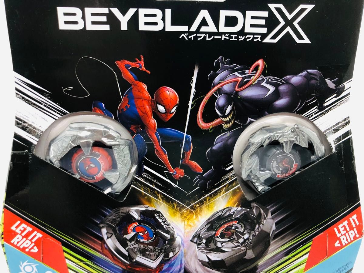 ベイブレードX マーベルコラボ スパイダーマン3-60F ヴェノム3-80N ベイブレードX マーベルコラボ スパイダーマン3-60F ヴェノム3-80N