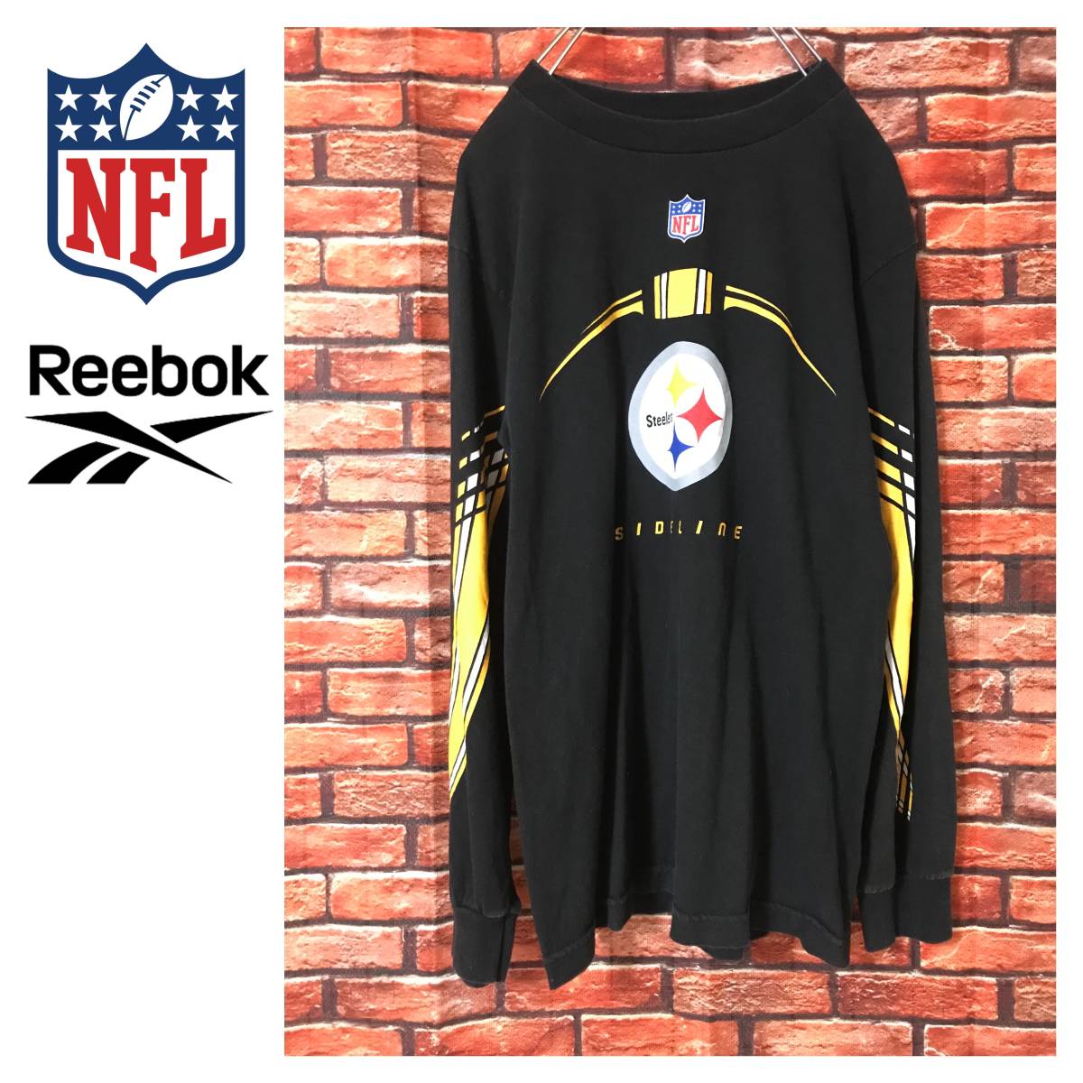 NFL ピッツバーグ スティーラーズ 長袖Tシャツ リーボック(Sサイズ)｜売買されたオークション情報、yahooの商品情報をアーカイブ公開