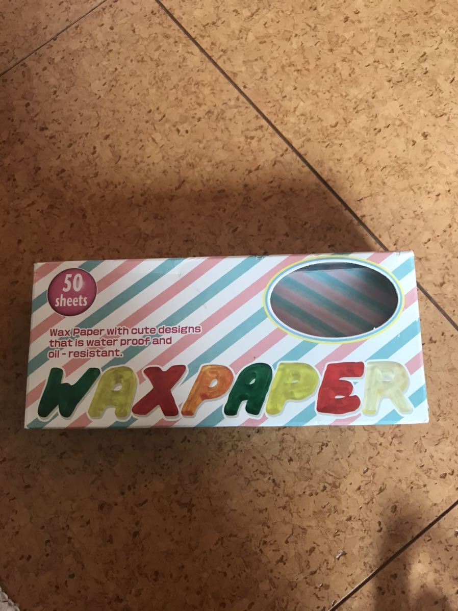 送料込　新品　ワックスペーパー　WAXpaper ラッピング雑貨　ホームメイド　キッチン雑貨_画像1