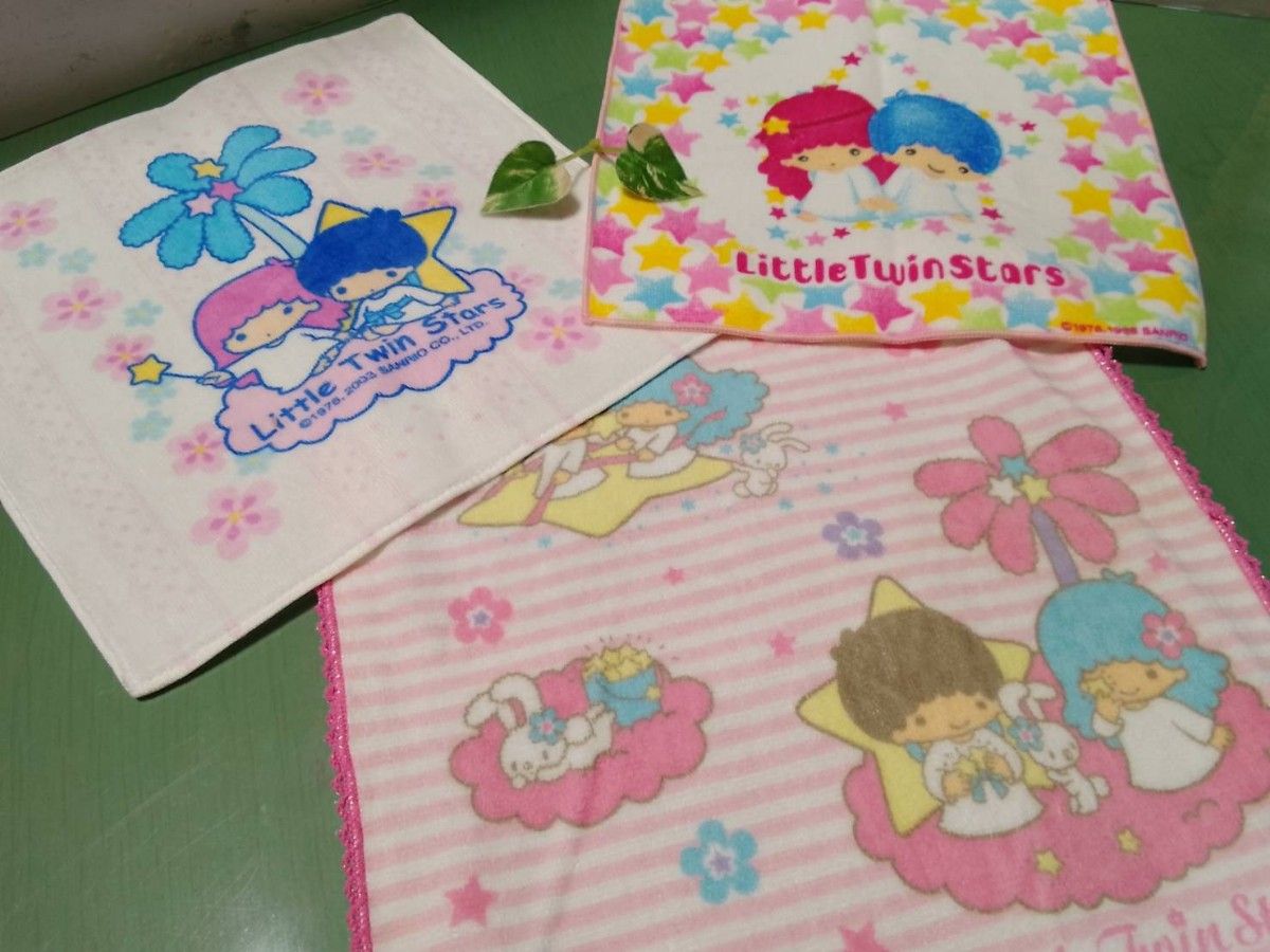 サンリオ SANRIO リトルツインスターズ ハンカチ タオル まとめ売り サンリオSANRIOリトルツインスターズハンカチタオルまとめ売り