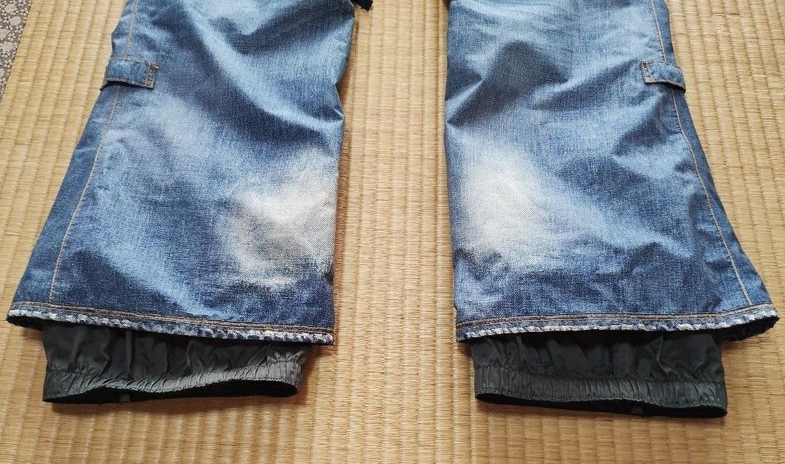 BURTON バートン スノーボードパンツ デニムプリント GORETEX 美 BURTON バートン スノーボードパンツ デニムプリント GORETEX 美