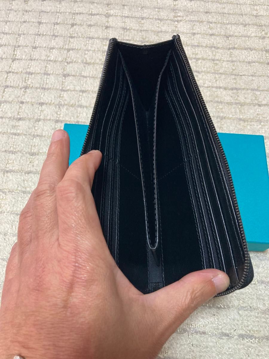 BAHARI/バハリ長財布 L型ファスナー キャビア ブラック (スター BAHARI/バハリ長財布 L型ファスナー キャビア ブラック (スター
