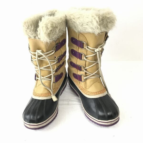 【ご予約品】 カナダ老舗☆ソレル/SOREL☆本革/スノーブーツ【22.0/ベージュ系 スノーブーツ