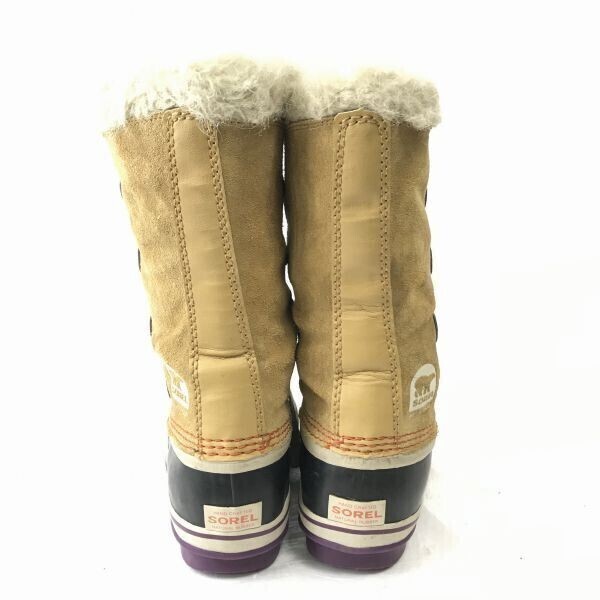 超美品 カナダ老舗☆ソレル/SOREL☆本革/スノーブーツ【22.0/ベージュ系 スノーブーツ