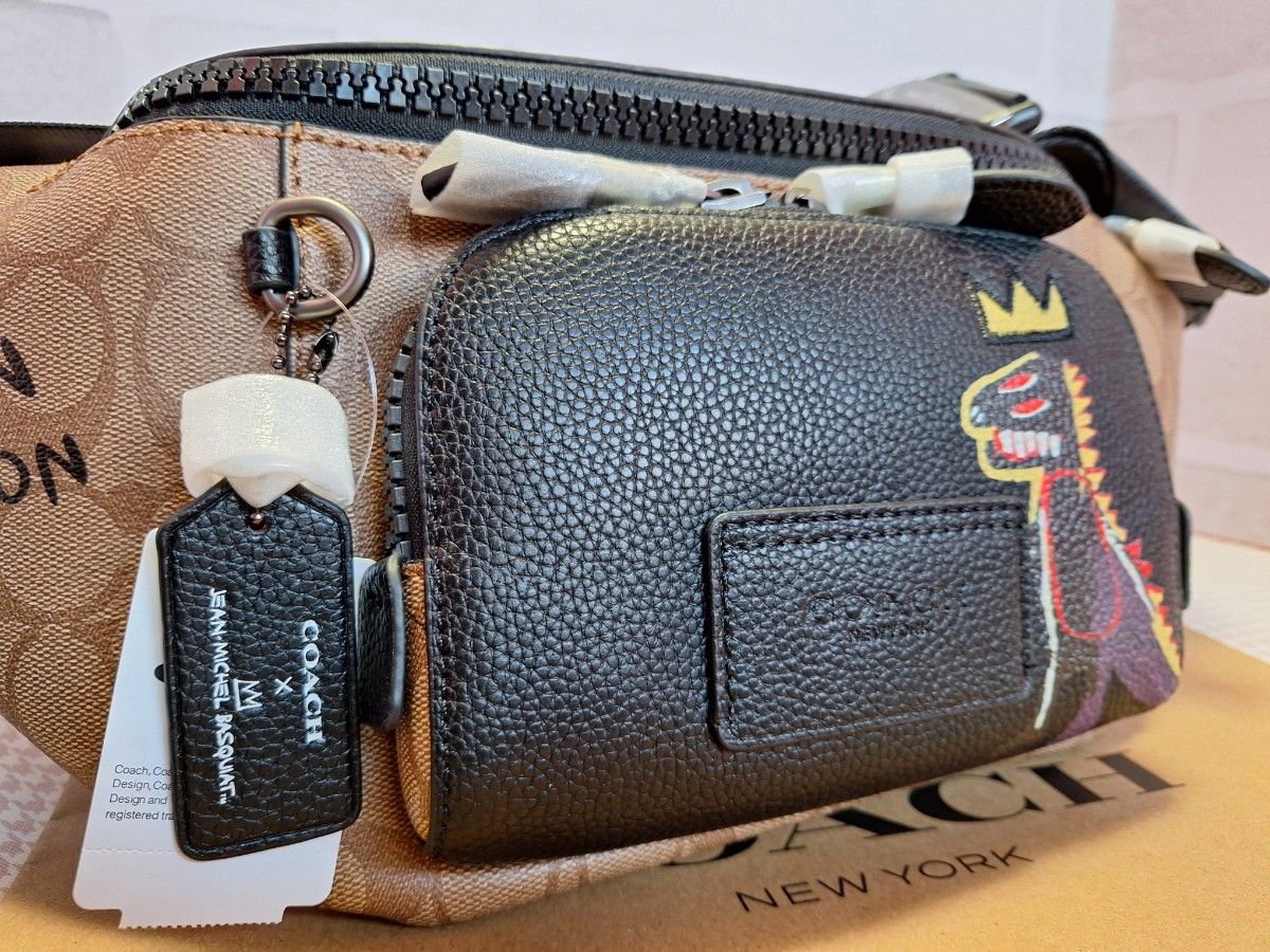 新品 COACH コーチ x バスキア コラボ ボディバッグ ウエスト 新品 COACH コーチ x バスキア コラボ ボディバッグ ウエスト
