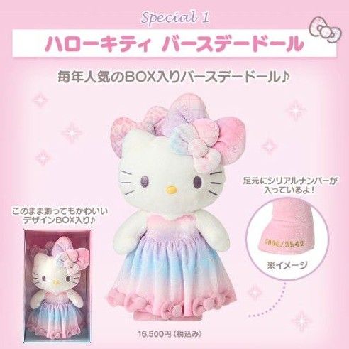 新品 バースデードール(ハローキティ50th The Fashionable 新品 バースデードール(ハローキティ50th The Fashionable
