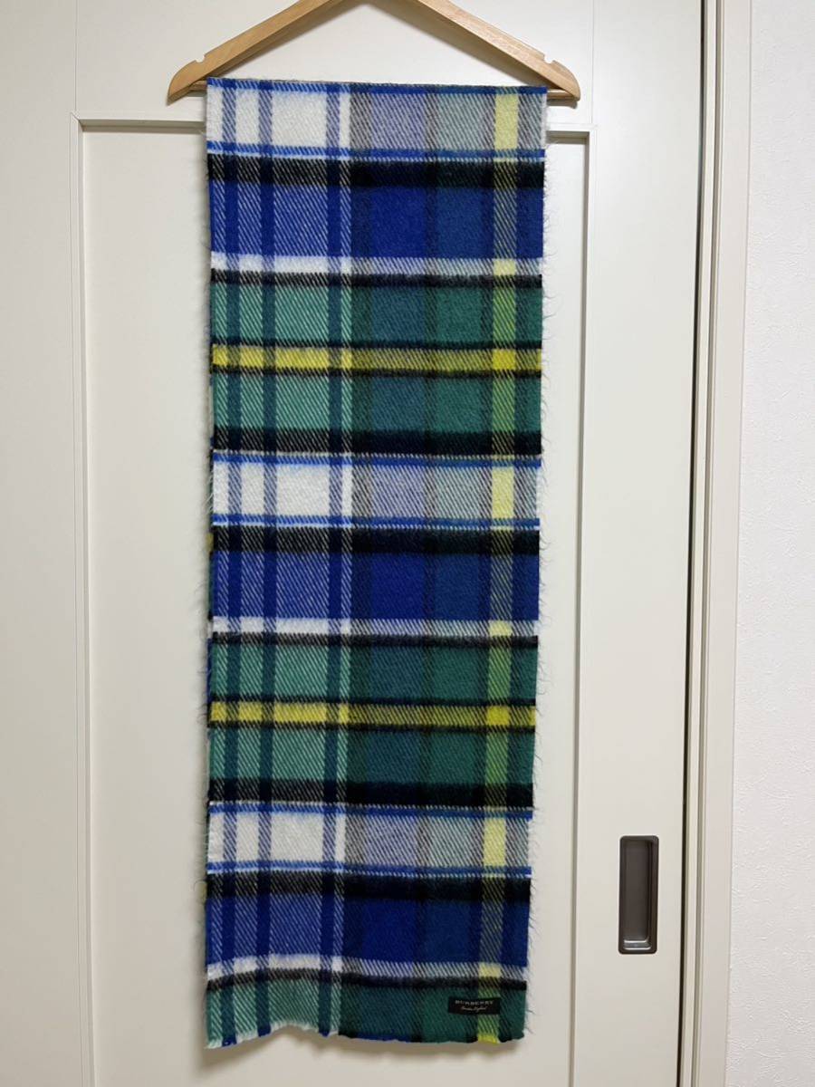 BURBERRY Burberry muffler составной материалы (mo волосы ввод ) не использовался . близкий большой размер muffler бесплатная доставка!!!