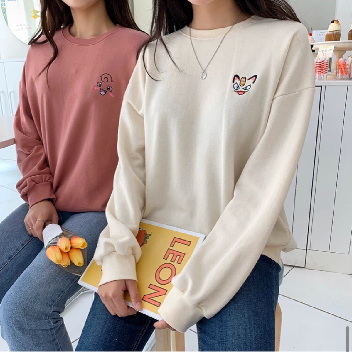 Paypayフリマ 限定特別価格 新品未使用品 ポケモン トレーナー ニャース スウェット クリーム Paypayフリマ 限定特別価格 新品未使用品 ポケモン トレーナー ニャース スウェット クリーム