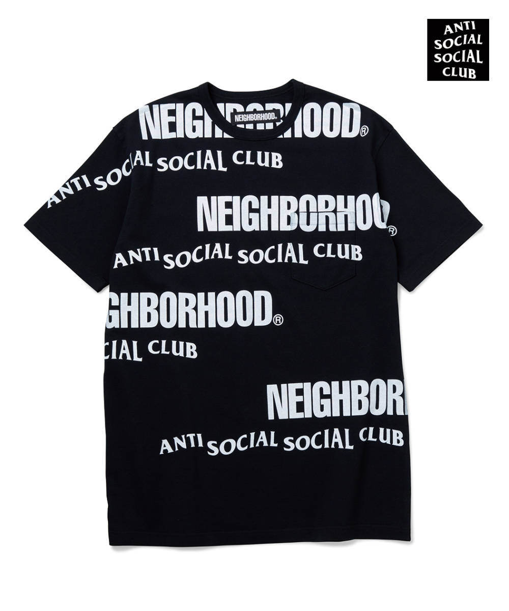 NEIGHBORHOOD × ANTI SOCIAL SOCIAL CLUB ASSC C-CREW ネイバーフッド アンチソーシャルソーシャルクラブ Tシャツ 黒 M