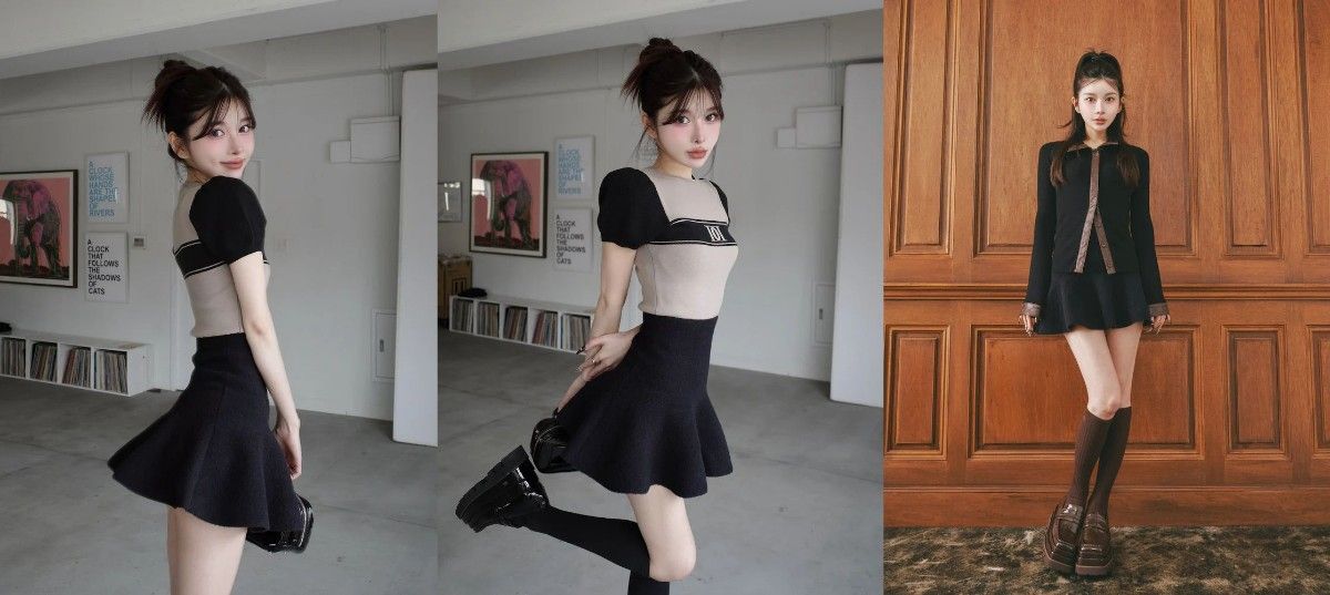 ダーリッチ darich ハイウエストニットミニスカート BLK FREE ダーリッチ darich ハイウエストニットミニスカート BLK FREE