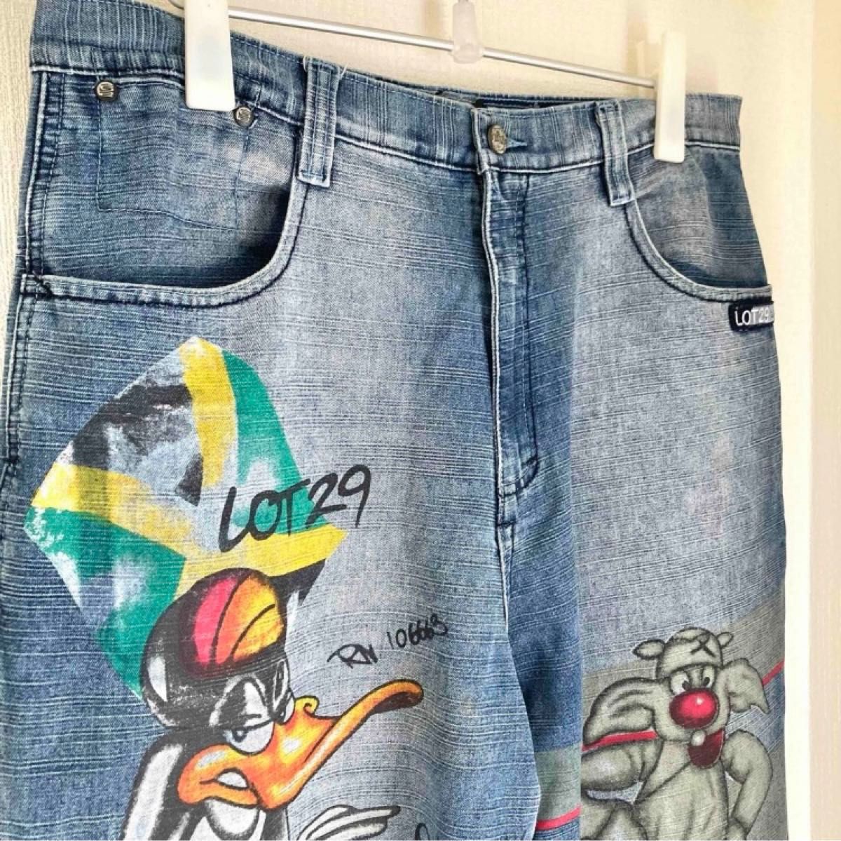 LOT29 極太バギーデニムパンツ ルーニーテューンズ ストリート LOT29 極太バギーデニムパンツ ルーニーテューンズ ストリート