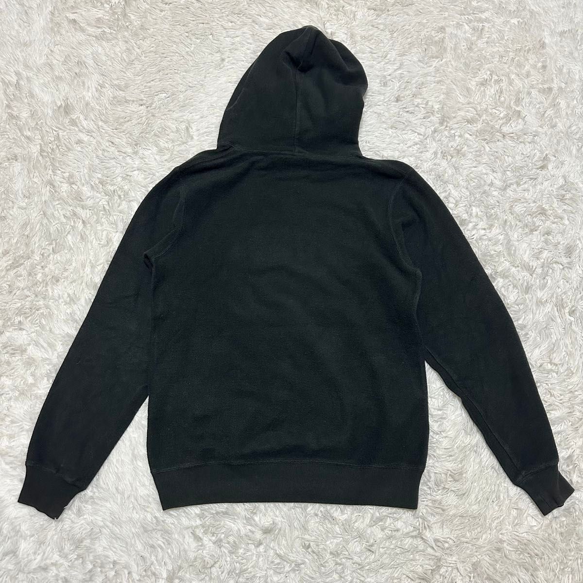 stussy ステューシー センターロゴ パイル生地 パーカー S stussy ステューシー センターロゴ パイル生地 パーカー S