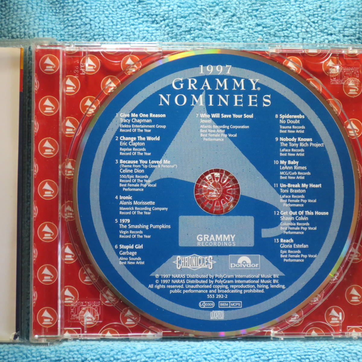 [CD] 1997GRAMMY NOMINEES[輸入盤] グラミー・ノミニーズ_画像3