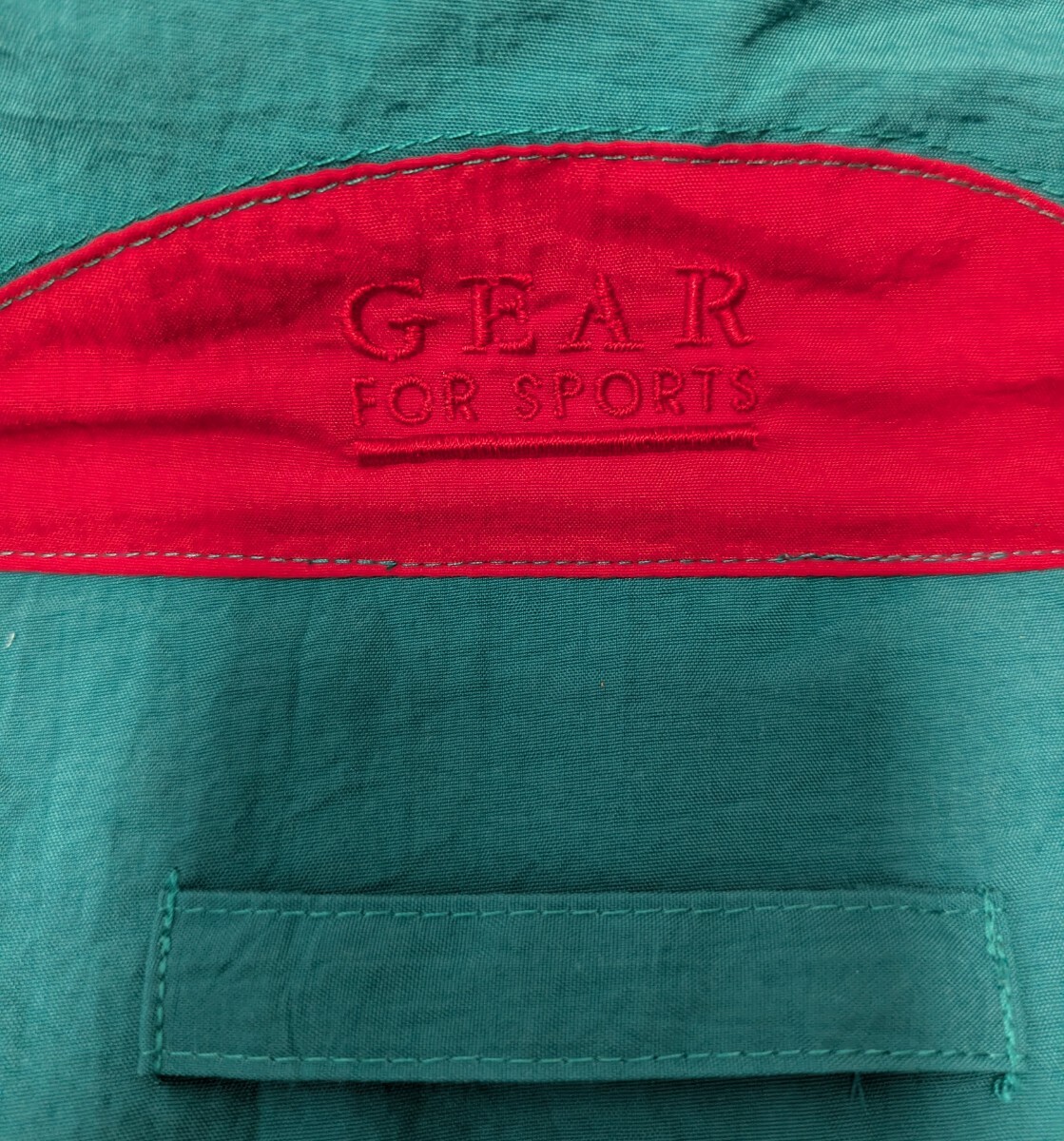 GEAR for sports ナイロンジャケット ハーフジップ 古着 XL相当 GEAR for sports ナイロンジャケット ハーフジップ 古着 XL相当
