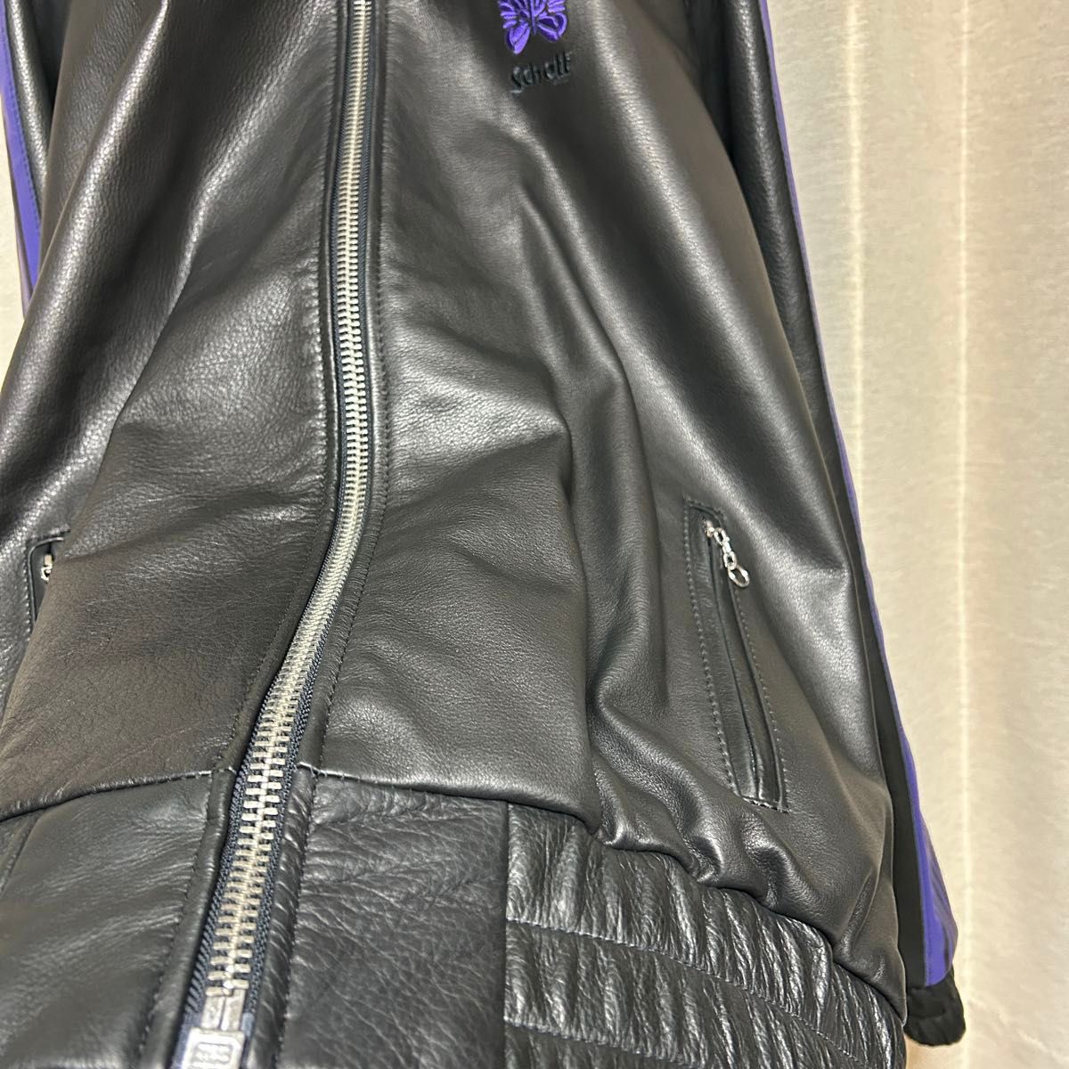 Schott × needles レザー トラックジャケット|Yahoo!フリマ(旧 Schott × needles レザー トラックジャケット|Yahoo!フリマ(旧