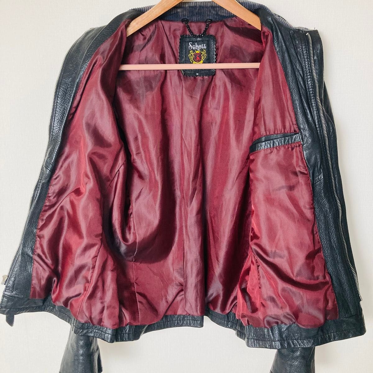 Schott ショット ゴートスキン シングル レザージャケット 牛革 Schott ショット ゴートスキン シングル レザージャケット 牛革