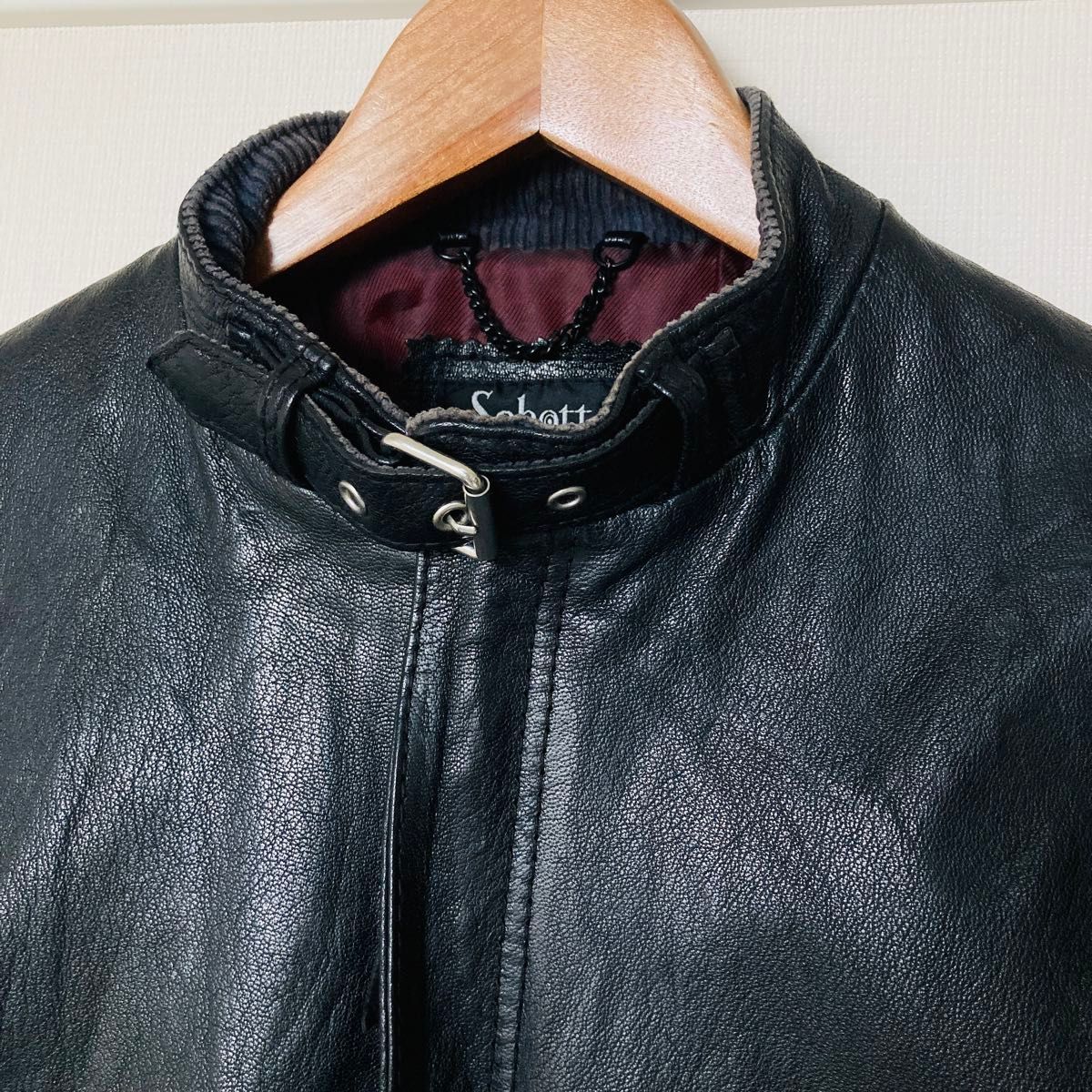 Schott ショット ゴートスキン シングル レザージャケット 牛革 Schott ショット ゴートスキン シングル レザージャケット 牛革