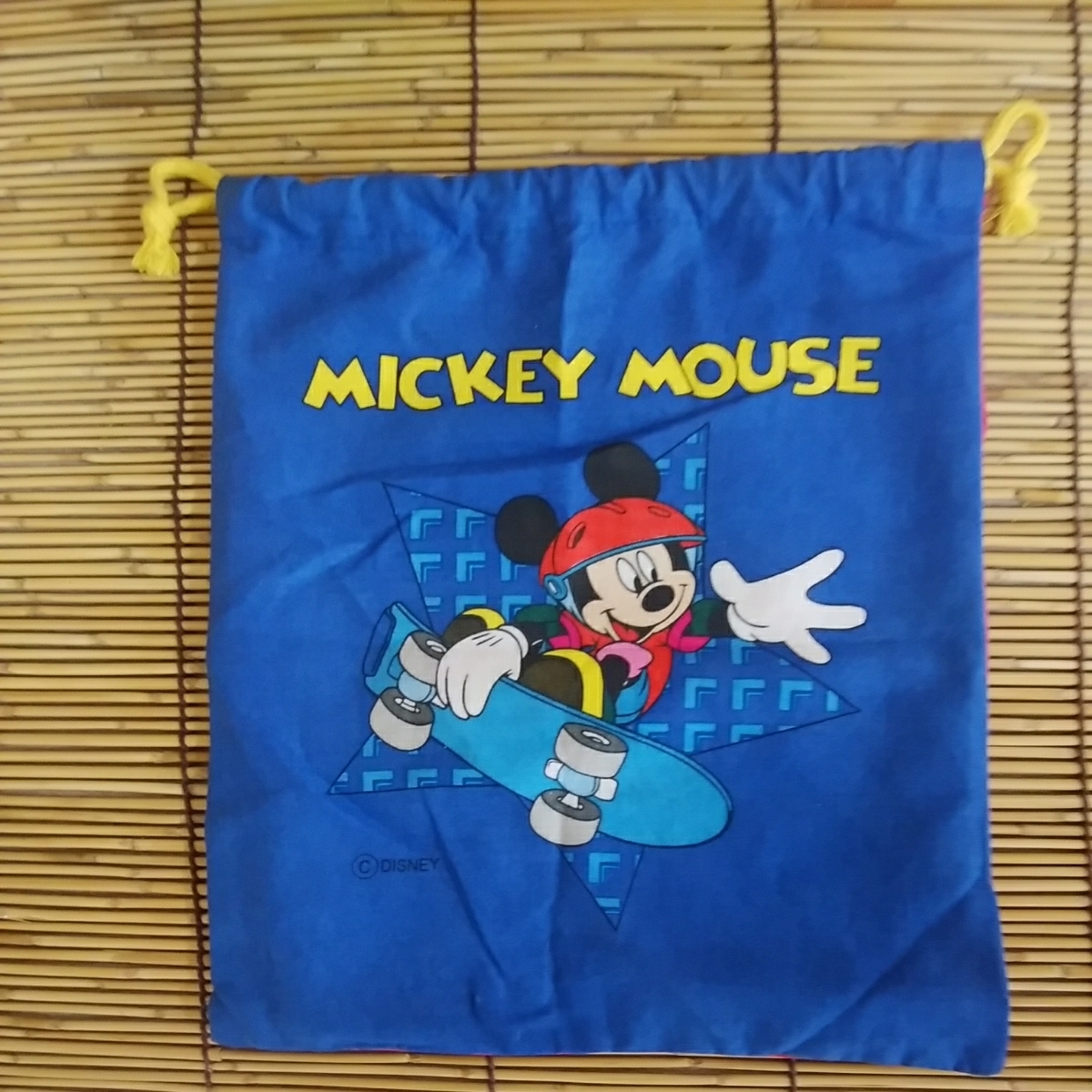 昭和レトロ 巾着袋 ミッキーマウス ミニーマウス ディズニー 代購幫