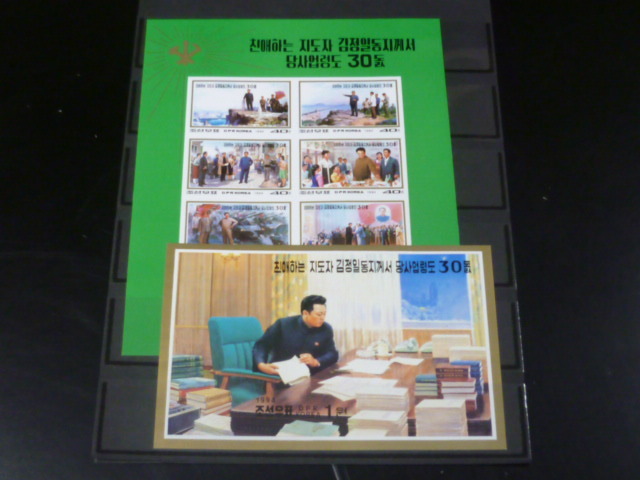 20　北朝鮮切手　D　1994年　1月～6月　記念　無目打 小型シート　計30種　未使用NH・美品_画像9