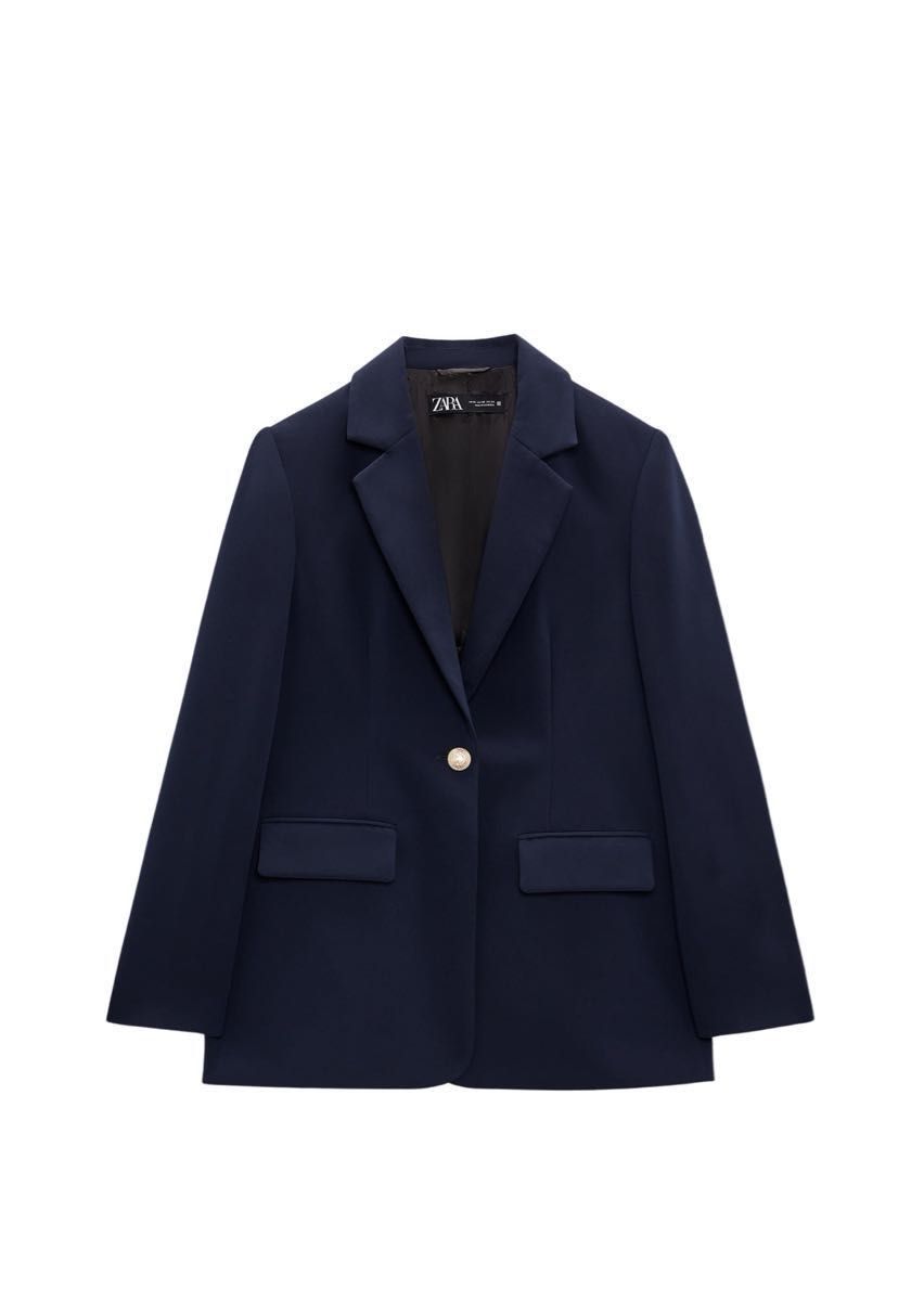 ゴールドボタンジャケット テーラードジャケット zara ネイビー ゴールドボタンジャケット テーラードジャケット zara ネイビー