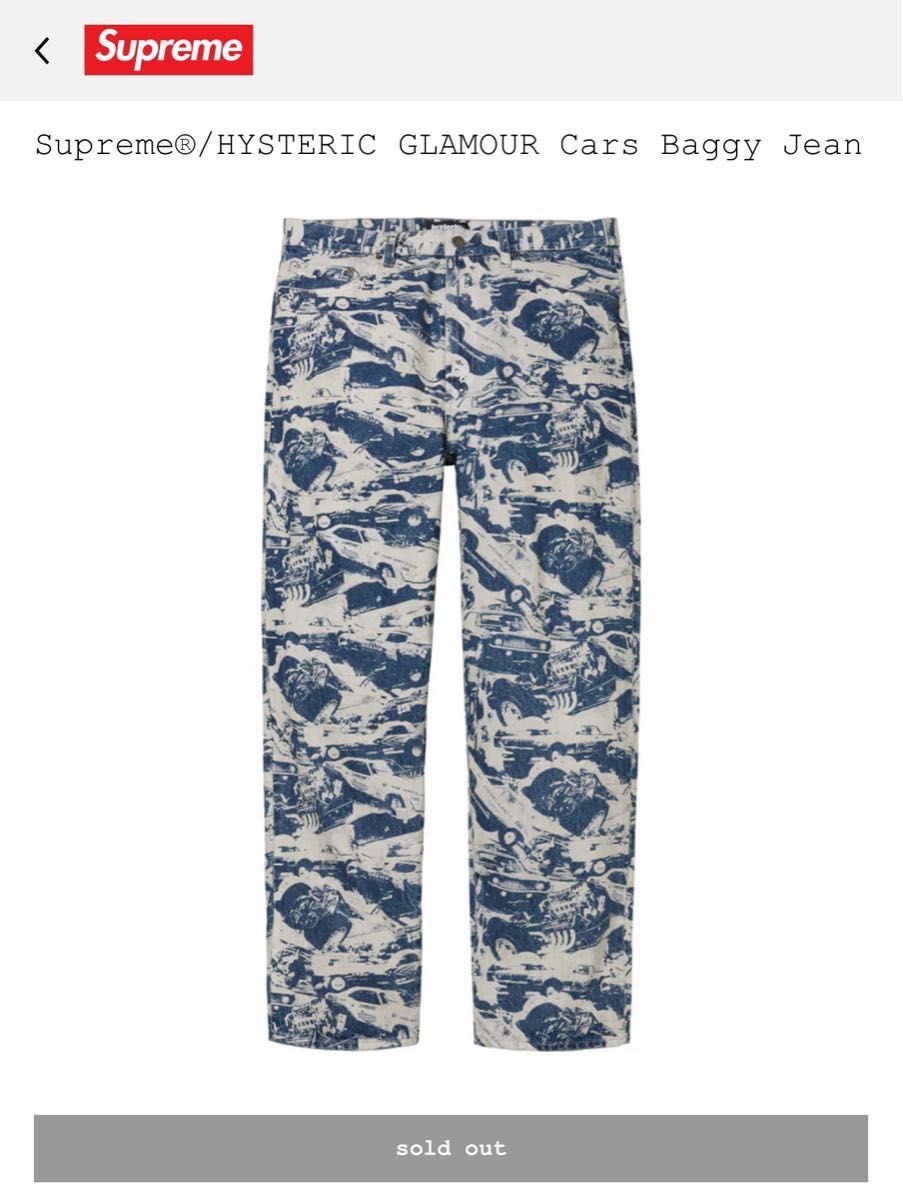 Supreme x HYSTERIC GLAMOUR Cars Baggy Jean Supreme x HYSTERIC GLAMOUR Cars Baggy Jean