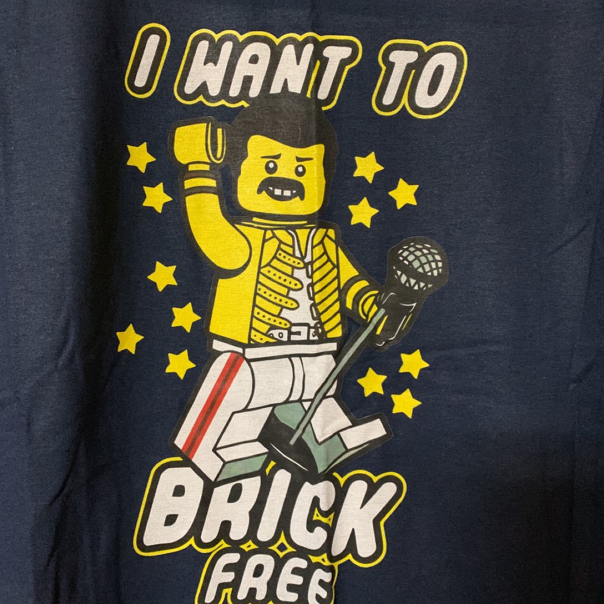 Paypayフリマ バンドqueenクイーンレゴ風フレディマーキュリーtシャツボヘミアンラプソディ紺 Paypayフリマ バンドqueenクイーンレゴ風フレディマーキュリーtシャツボヘミアンラプソディ紺