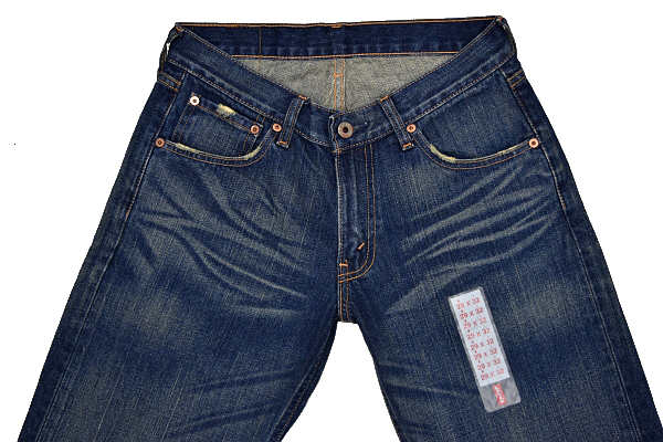 K-0799★新品★Levi's リーバイス OL553-0003★色落ち抜群 鬼ひげ縦落ちヴィンテージ加工 濃紺インディゴTABデニム ストレートジーンズ W29_画像7