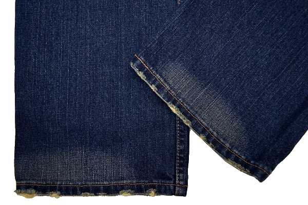 K-0799★新品★Levi's リーバイス OL553-0003★色落ち抜群 鬼ひげ縦落ちヴィンテージ加工 濃紺インディゴTABデニム ストレートジーンズ W29_画像5