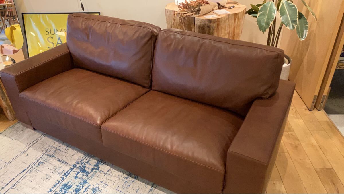 ★KOKOROISHI 心石工芸 REPOZE Sofa リポーズ ソファ 本革 店舗展示品★