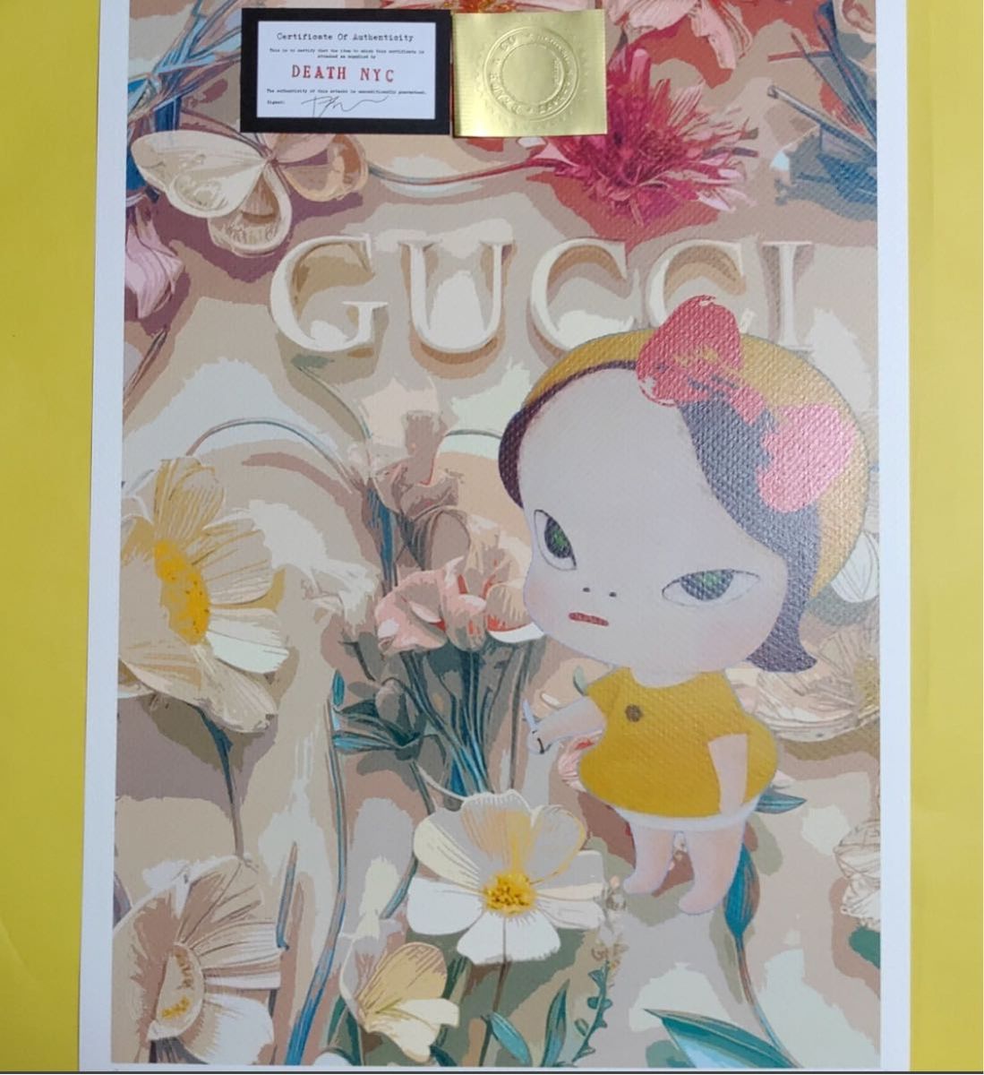 額装 額込 DEATH NYC GUCCI 奈良美智 浮世絵 ポップアート 額装 額込 DEATH NYC GUCCI 奈良美智 浮世絵 ポップアート