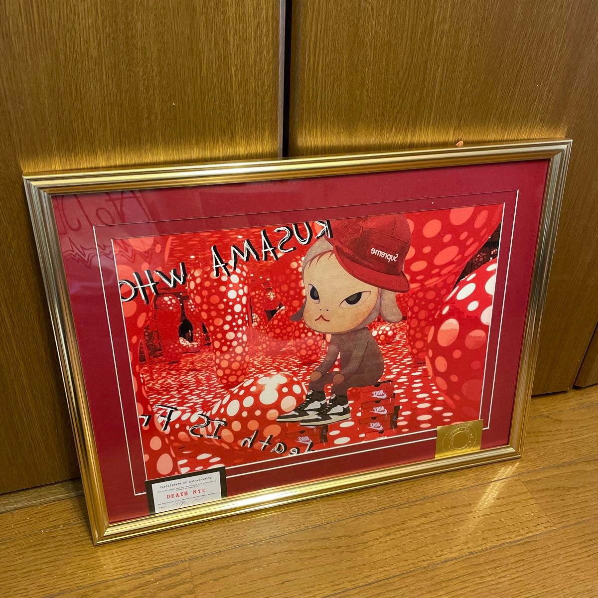 額装 額込 DEATH NYC 草間彌生奈良美智Supreme ポップアート 額装 額込 DEATH NYC 草間彌生奈良美智Supreme ポップアート