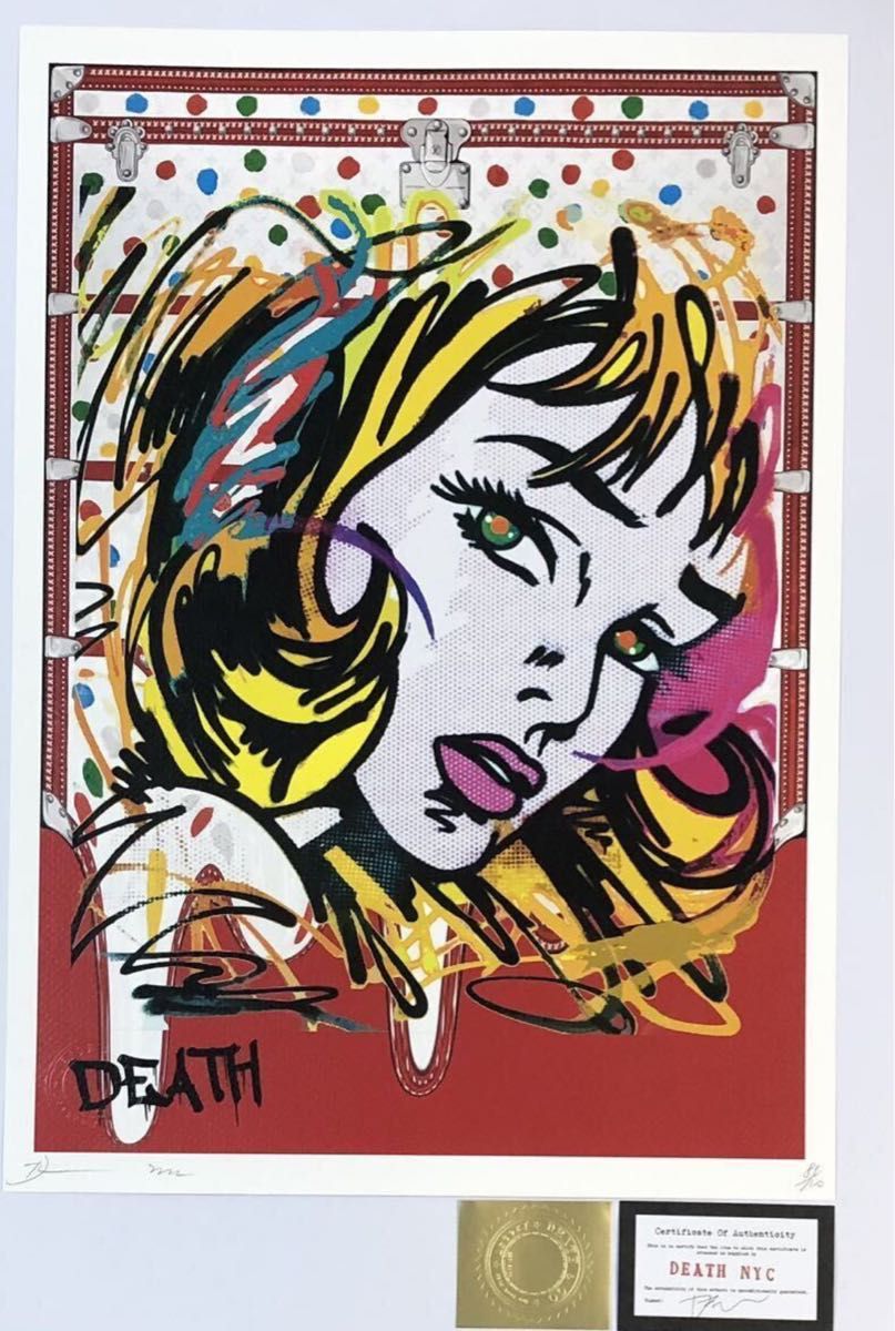 額装 額込 DEATH NYC ロイ・リキテンスタイン ルイ・ヴィトン 額装 額込 DEATH NYC ロイ・リキテンスタイン ルイ・ヴィトン