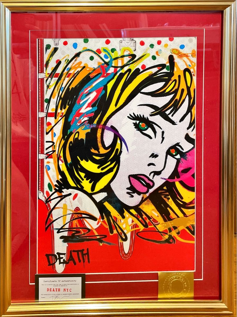 額装 額込 DEATH NYC ロイ・リキテンスタイン ルイ・ヴィトン 額装 額込 DEATH NYC ロイ・リキテンスタイン ルイ・ヴィトン