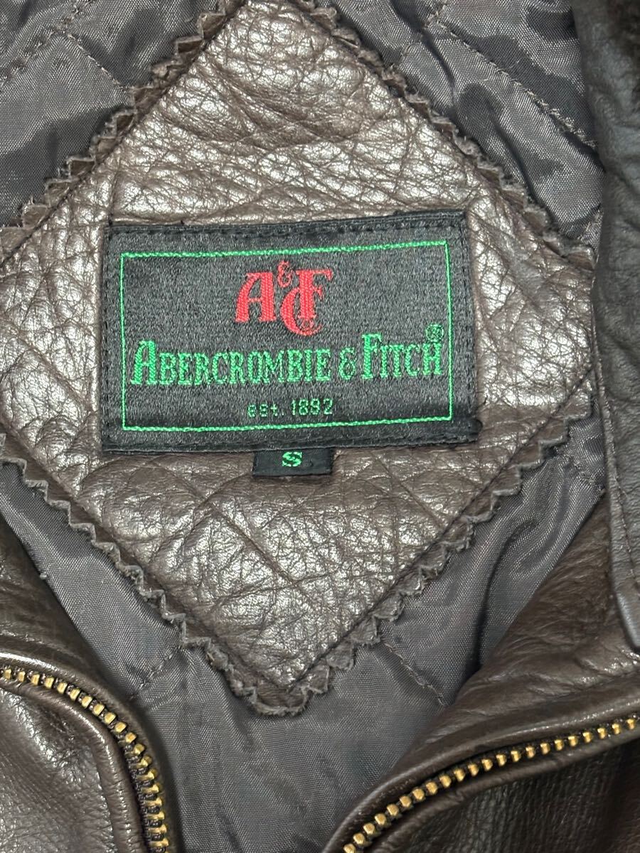 アバクロレザージャケット　G-1タイプ　A BERCROMBIE ＆ FITCH　 旧タグ　Sサイズ _画像4