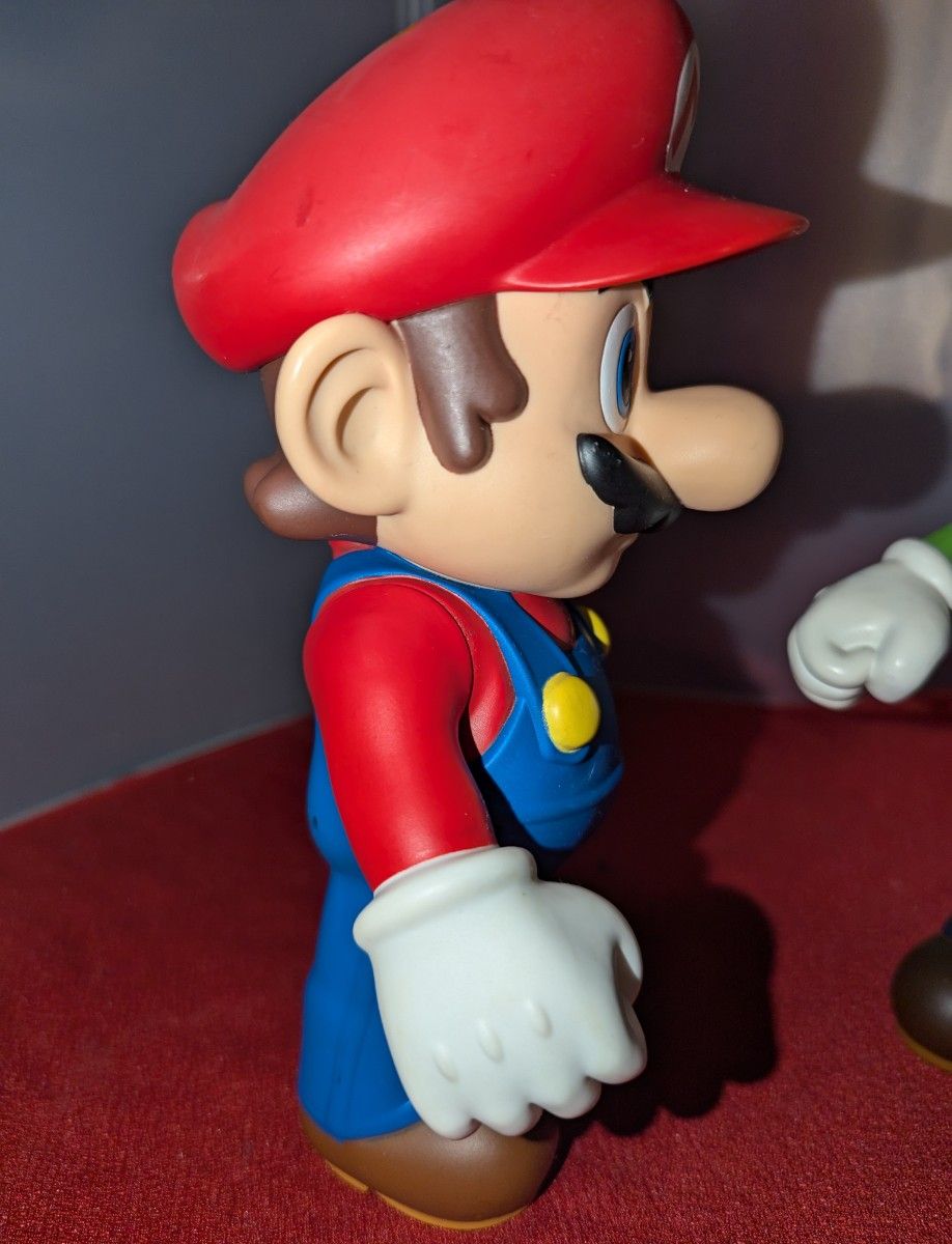 ジャンク スーパーマリオ DXソフビフィギュア ルイージ マリオ