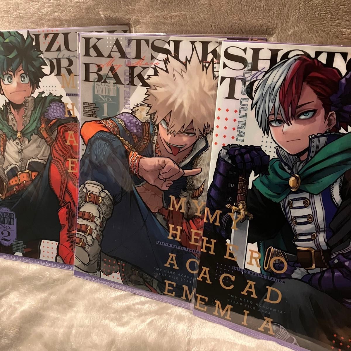 僕のヒーローアカデミア 最強ジャンプ クリアファイル3枚セット 僕のヒーローアカデミア 最強ジャンプ クリアファイル3枚セット