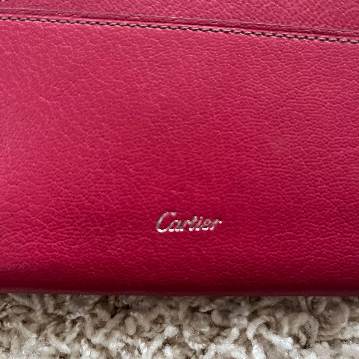 極美品】カルティエ 長財布 ファスナー付き 財布 コレクションレ 極美品】カルティエ 長財布 ファスナー付き 財布 コレクションレ
