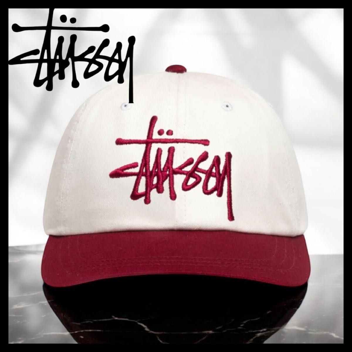 あいみょん着用 stussy LOW PROFILE BIG BASIC SNAPBACK あいみょん着用 stussy LOW PROFILE BIG BASIC SNAPBACK