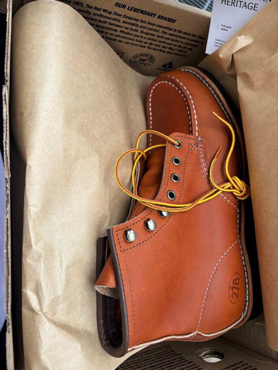 27cm US9 RED WING STEVE McQUEEN STYLE NO 278 6-INCH CLASSIC 27cm US9 RED WING STEVE McQUEEN STYLE NO 278 6-INCH CLASSIC