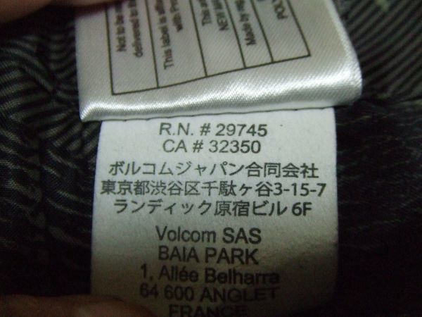 VOLCOM ボルコム ボタン ジャケット SIZE:S 黒 送料1000円～_画像8